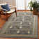 Oriental Machine Woven Polypropylene Area Rug in Blue