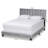 Exmore Upholstered Sleigh, Full Bed, Grey Velvet 58.70'' W X 78.90'' L X 47.00'' H-754631045-754604486
