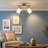 Aurora 2-Light Brushed Steel Semi-Flush Mount