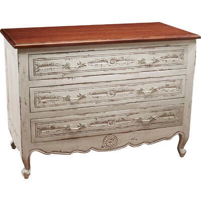 3 Drawer Standard Dresser -  AA Importing, 43706-wh