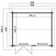 Lasita Alex 10 x 8.5 Ft. Premium Log Cabin With Tempered Double Glazing (44mm)-634900320