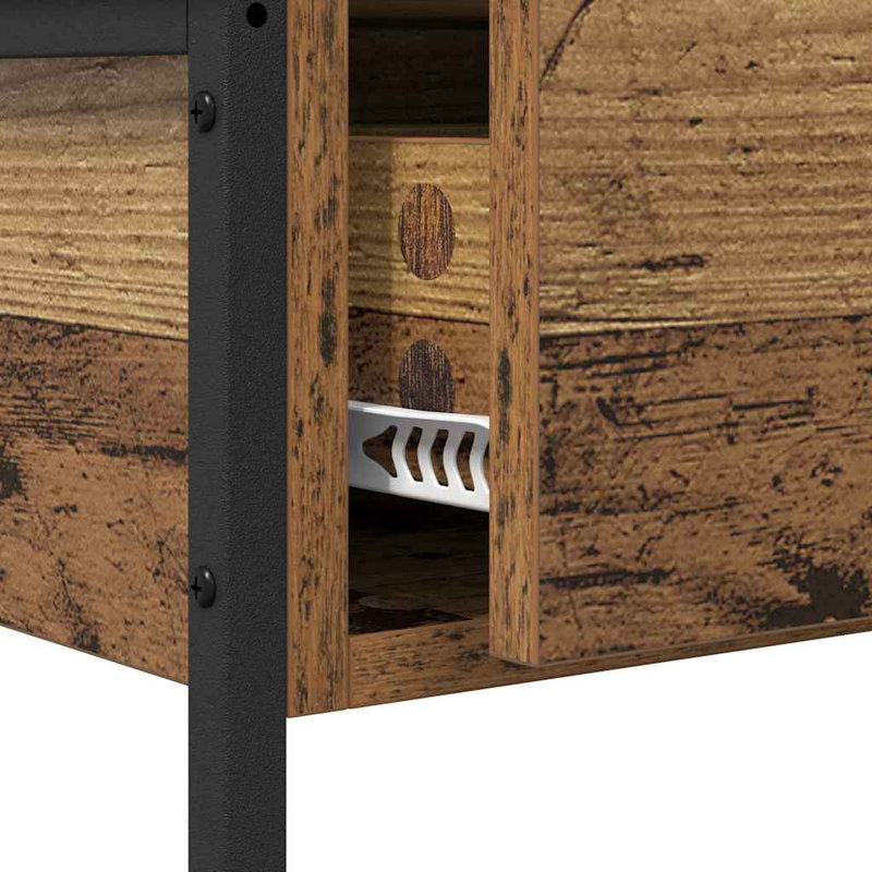 Console Table, 75cm H x 75cm W x 34.5cm D, Old Wood