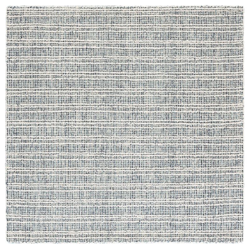 Metro Hand Tufted Wool;Cotton Striped Indoor Rug, 6'-0" x 6'-0" Square