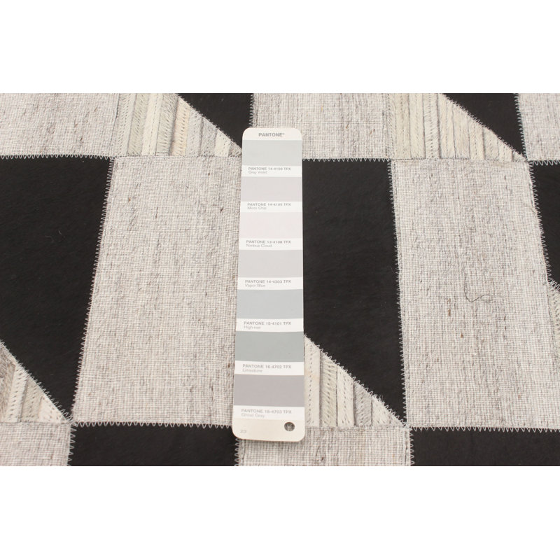 Waxhaw Cowhide Geometric Indoor Rug
