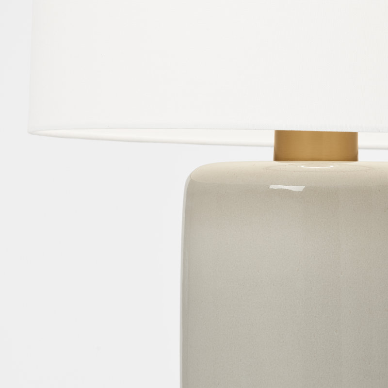 Shanghai LED Table Lamp, Shellish Gray