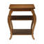 Table de bout carrée avec 2 tablettes, bleu sarcelle-1247552898