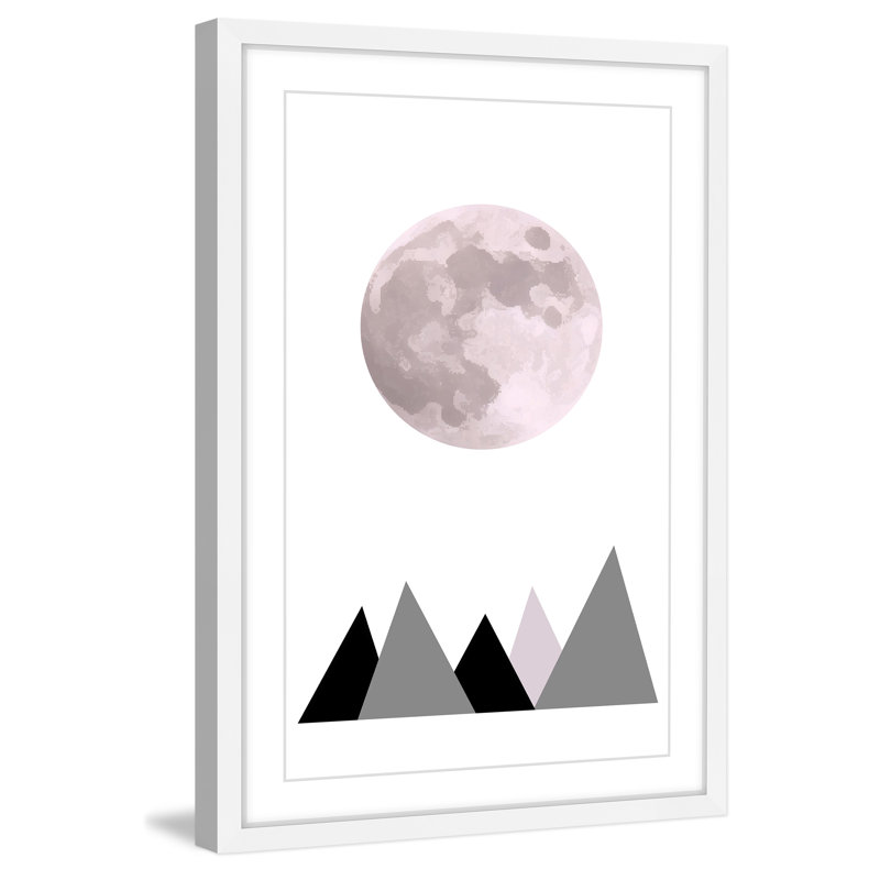 «Pink Moon» par Katarina Snygg, reproduction encadrée, H 24 po x l 16 po x P 1,5 po