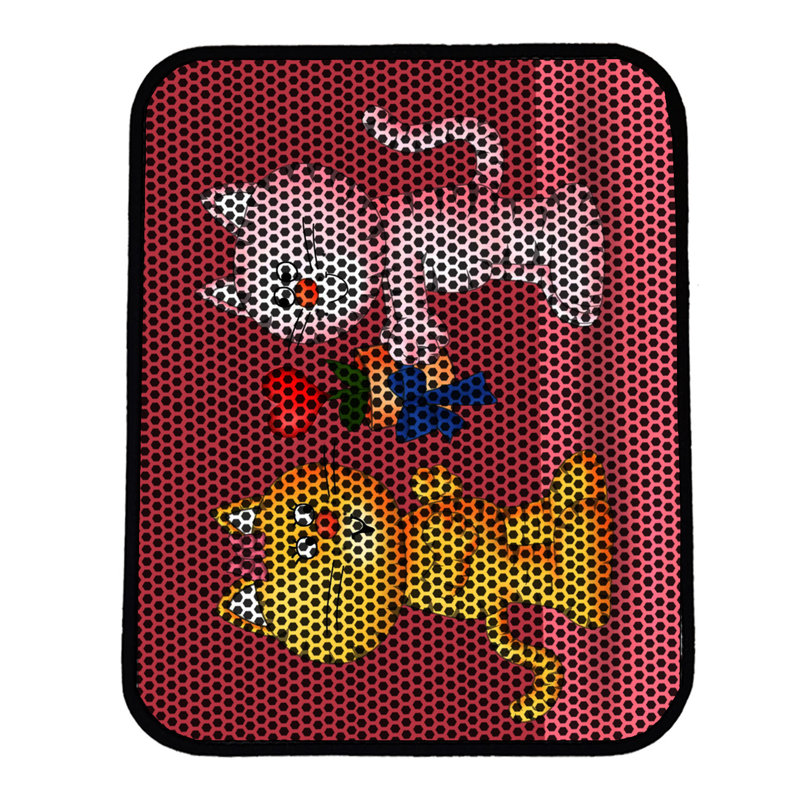 Tapis pour litière de qualité supérieure, 18 po x 24 po | 50% PVC / 50% polyester, lavable à la machine et passer l'aspirateur | Conception durable et facile à nettoyer pour les propriétaires d'animaux de compagnie | Protégez vos planchers des dégâts de la litière