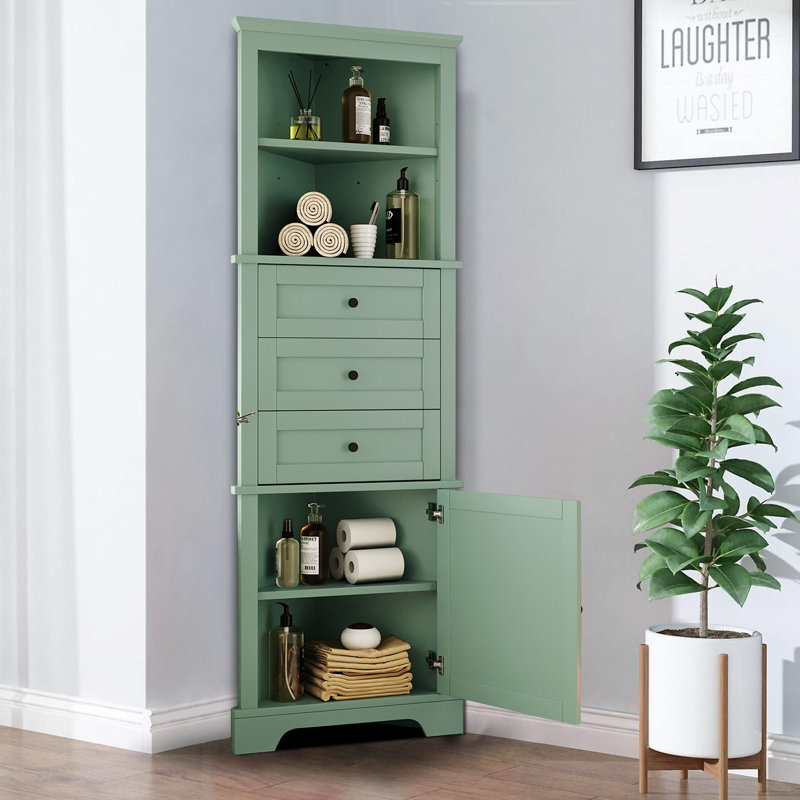 Armoire à linge autoportante, Vert