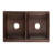 33'' L Double Bowl Copper Kitchen Sink-71401889
