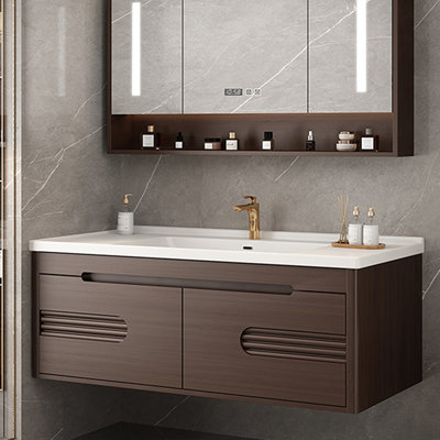 Simple and retro style bathroom cabinet