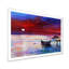 Bateau sur un coucher de soleil mauve - reproduction d'art sur toile-1077422899-1077422862