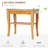 Long Bamboo Shower Bench Seat, 20" Wooden Spa Shower Stool With Underneath Storage Shelf Shoe Organizer