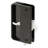 Black Plastic Screen Door Latch and Pull with Security Lock, for Anjac Doors (Single Pack)
