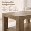 Table basse à deux niveaux de style Mid-Century avec rangement-1346223884
