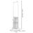 2-Tier Rolling Laundry Hamper with Hanging Rod, Space-Saving Clothes Organizer Cart with Wheels