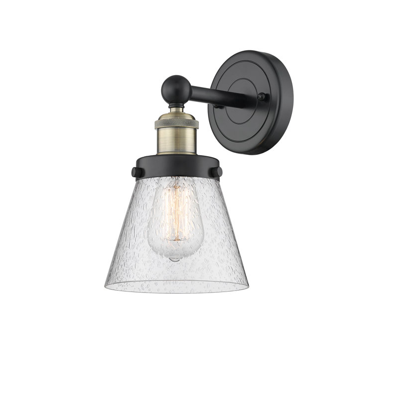Charenton Armed Sconce, Seedy, Black Antique Brass