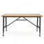 TABLE BASSE INDUSTRIELLE EN BOIS + MÉTAL