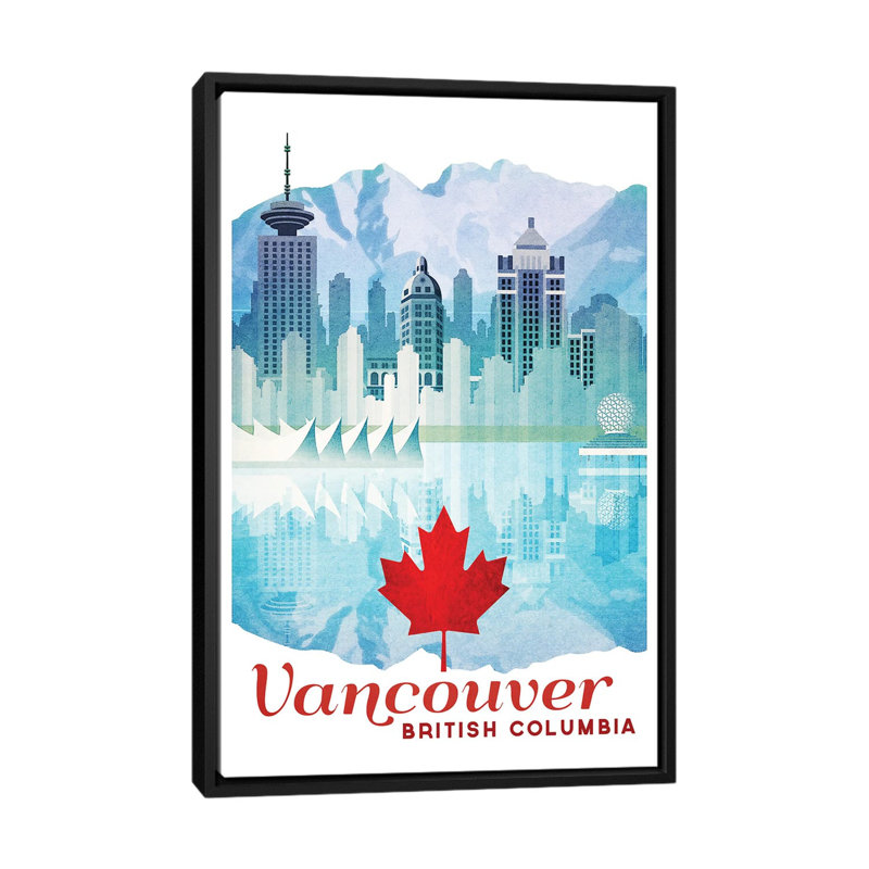 Canada-Vancouver by Missy Ames - Print on Canvas, 66.04 cm H x 45.72 cm W, Black Framed