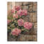 Hortensias dans un jardin en pierre - Art mural en bois d'hortensias - sur bois de pin naturel-110131870