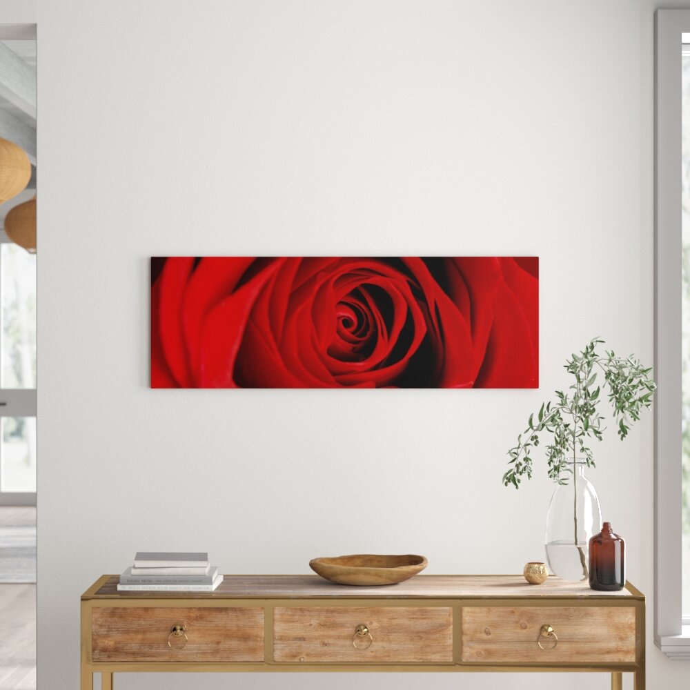 Leinwandbild Mitternachtsrose