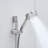 Bathroom Shower With 10-Inch System - Matte Black Wall Mounted Faucet, 5-Spray Handheld And Slide Bar Faucet Bar, For Mount-121639237