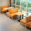Banc rembourré en similicuir Modern Modern