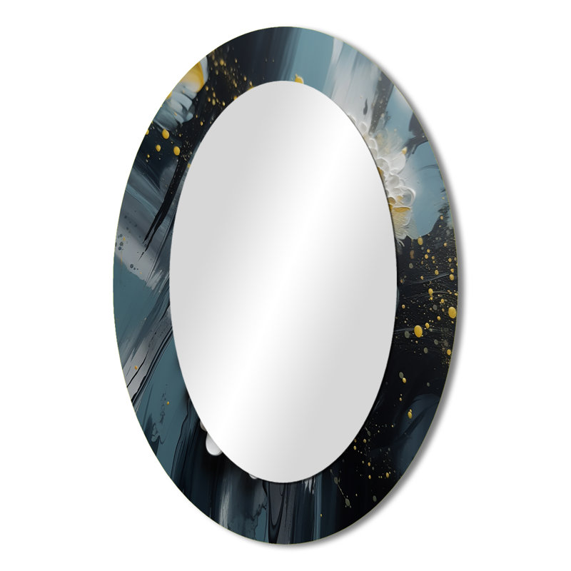 Décor de miroir mural jaune jaune jacinthe blanc VI - jaune, 36 po x 24 po