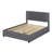 Upholstered Platform Bed with 2 Drawers and 1 Trundle, Classic Headboard Design-1223924941-1223924937