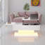 Lift Top Extendable Pedestal Coffee Table with Storage