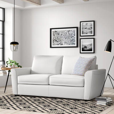Azurine 74.8" Microfiber Round Arm Sofa Bed