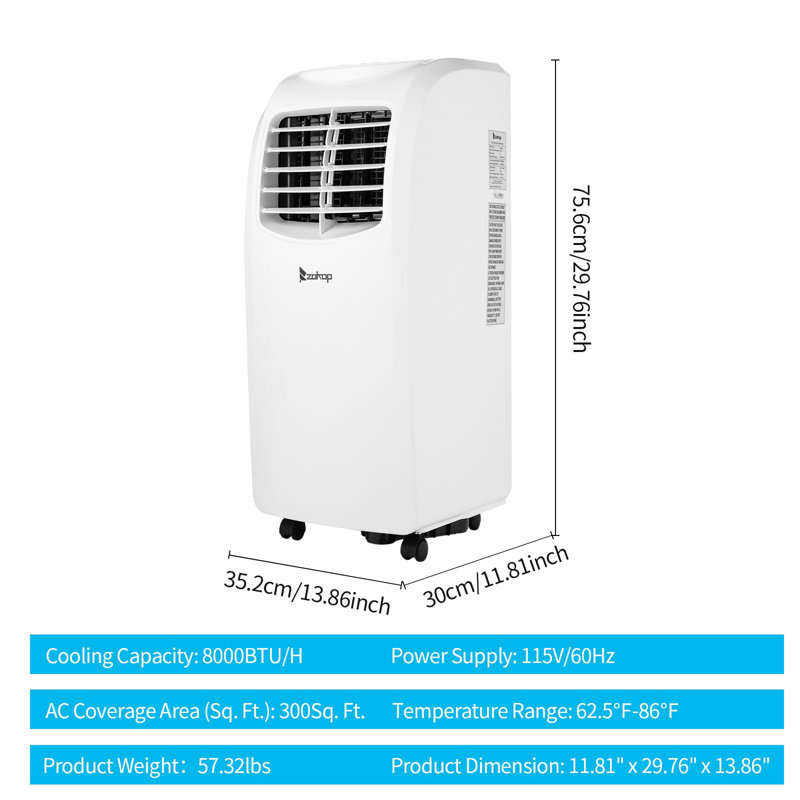 Climatiseur portatif 8000 BTU