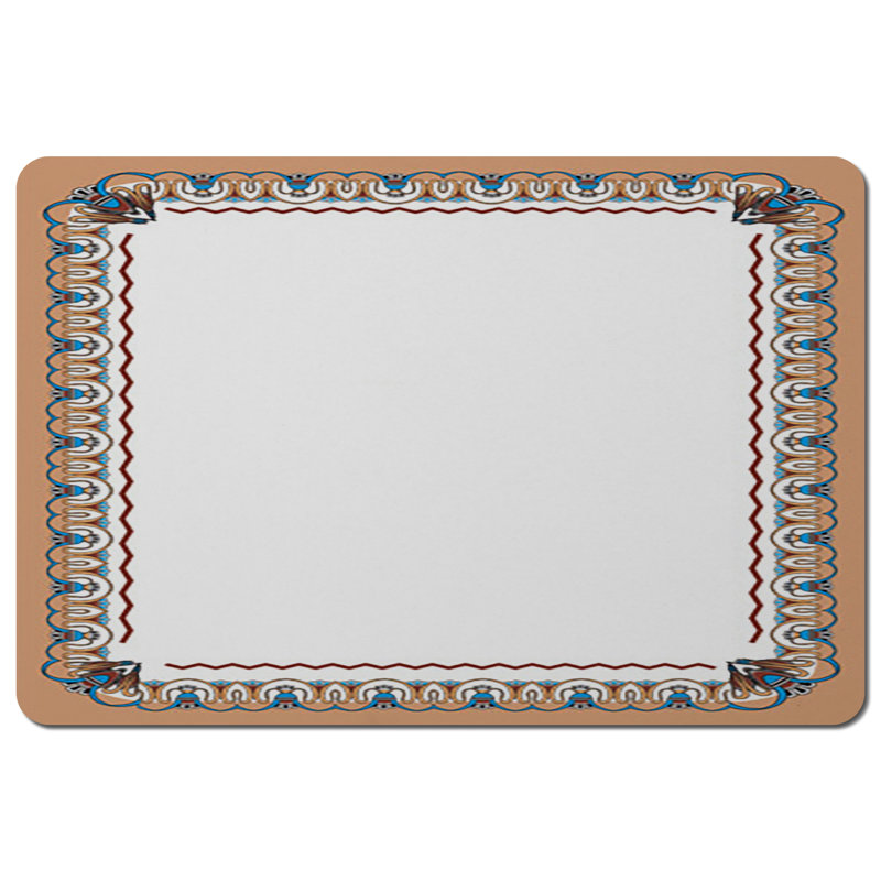 Garbis Wood, Polyester Geometric Rectangle Placemat