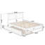 Lit plateforme en bois massif Anakin avec lit gigogne assorti-63783809-63783813