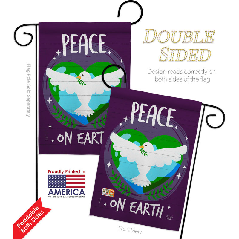 Double Sided 18.5'' H x 13'' W Polyester Garden Flag