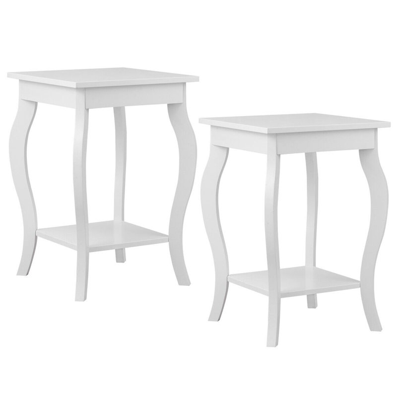 Jacquelin Side Table Set, White