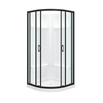 Ensemble de douche en coin quadrant 36 po x 36 po 72,83 po Breeze