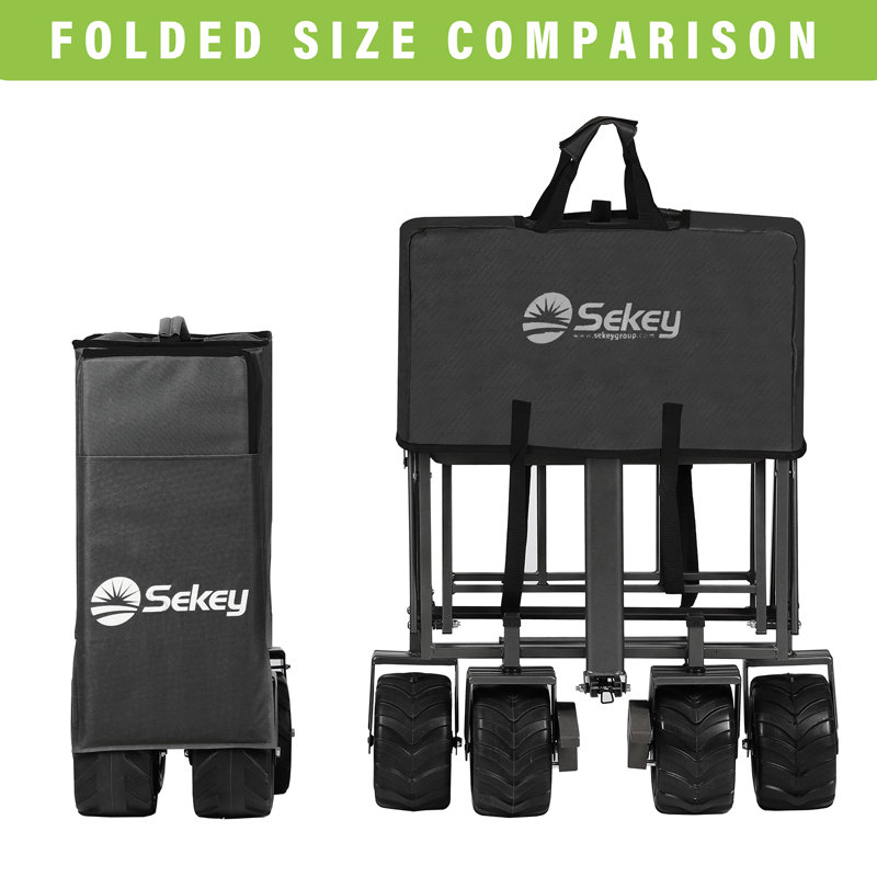 Foldable Tailgating Wagons, Black