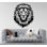Adhésif mural lion, art mural tête de lion, décoration murale chambre lion
