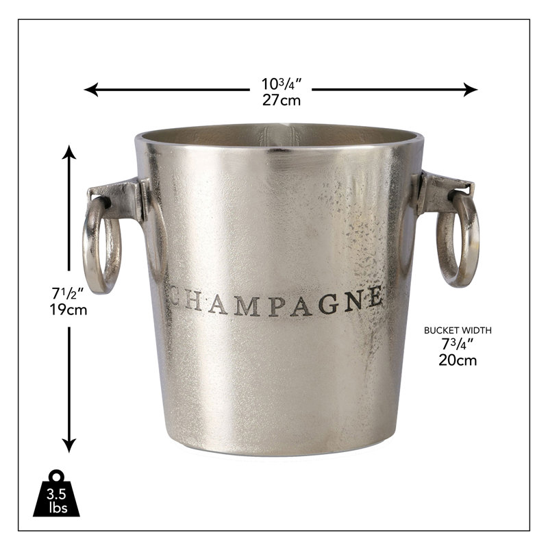 Seau à champagne en métal Karsson