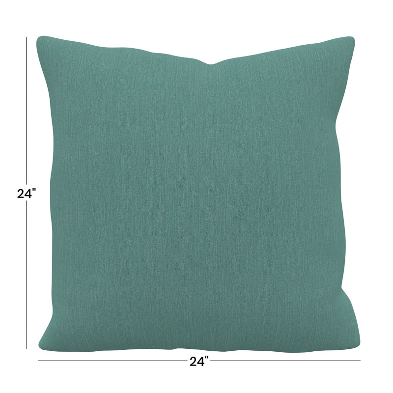 Gabi Sunbrella® Indoor/Outdoor Throw Pillow, Square 24", Cast Breeze Sunbrella® Plainweave