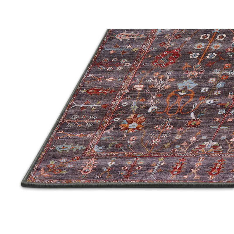 Tapis brun à motif oriental, Rectangle 3 pi x 5 pi