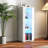 Storage Cabinets With Aluminum Strip Lamp,With Glass Shelves, For Living Room/Bedroom/Office