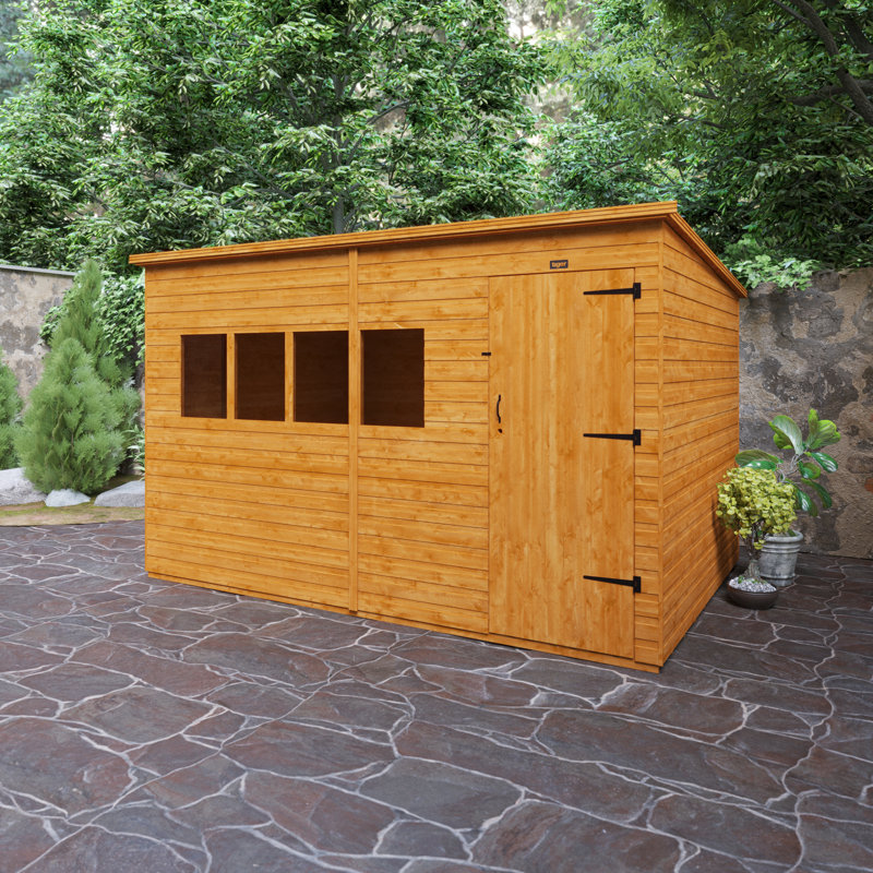 12x8w Tiger Shiplap Extra High Pent