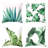 Set Of 4 Tropical Pattern Thickened Pillowcase Sofa Throwpillow Case Soft Zipper Polyester Pillow Case 45X45cm/17.7X17.7In, B1-123834140
