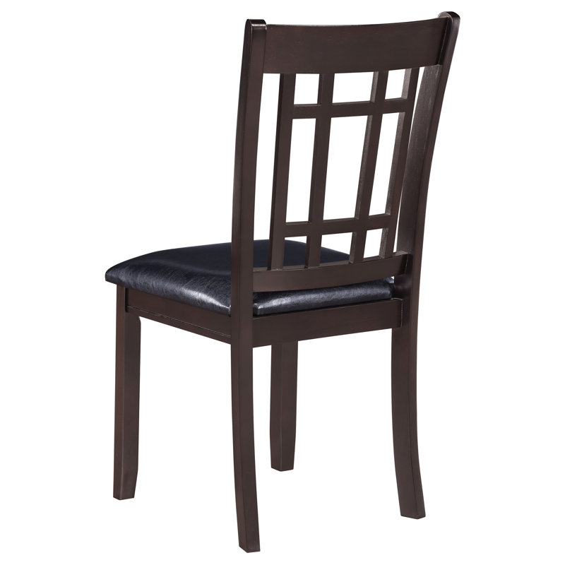 Ensemble de 2 chaises d'appoint rembourrées Damian, Espresso