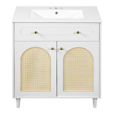 Meuble-lavabo 30 po Boho-Chic Rattan