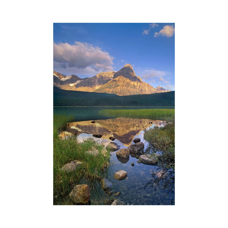 Mount Chephren And Waterfowl Lake, Banff National Park, Alberta, Canada by Tim Fitzharris - Wrapped Canvas Print