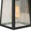 Lanterne murale d'extérieur noir mat à 1 ampoule H 13,5 po