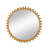 34"Wood Round Mirror,Circle Wall Mirror